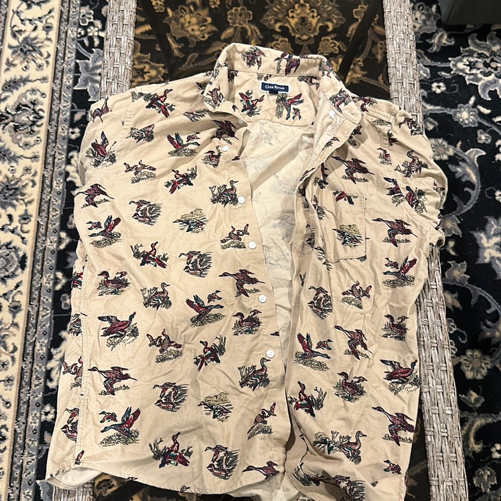 Club Room Size Large Long Sleeve Button Up